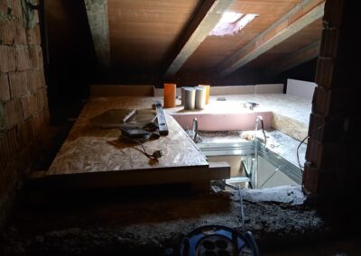 lavoro isolamento soffitta casa Pisa